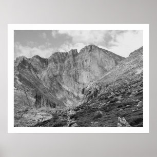 Póster Desea la montaña rocosa rugosa hermosa máxima