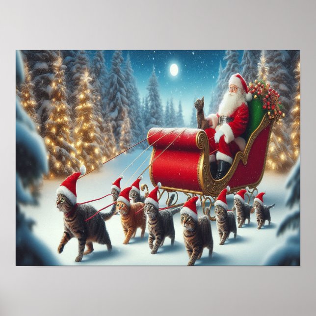 Póster Deseamos una feliz navidad - O23 (Frente)