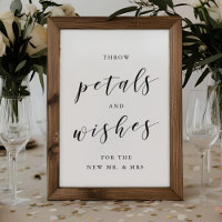 Desear Petals Deseos Boda Confetti Despedir Rótulo