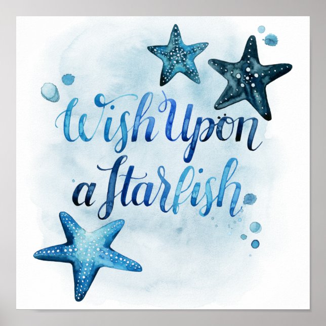Póster Desear una estrella de mar (Frente)