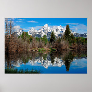 Póster Desembarco de Schwabacher, Grand Teton