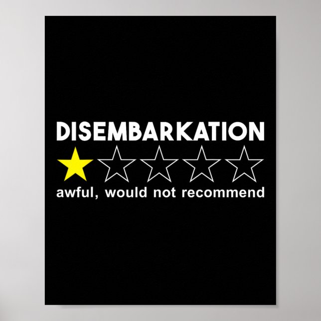 Póster Desembarco Horrible No Recomendaría Vacaciones  (Frente)