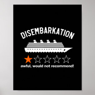Póster Desembarco Terrible No Recomendaría 