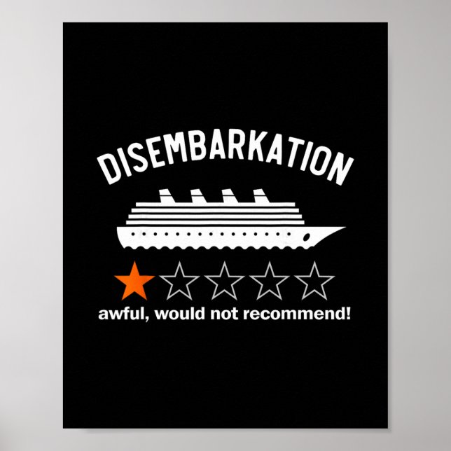 Póster Desembarco Terrible No Recomendaría  (Frente)