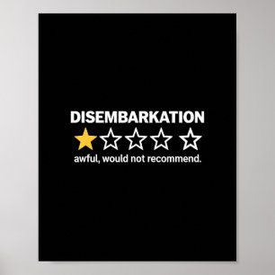 Póster Desembarco Terrible No Recomendaría Divertido Cruc