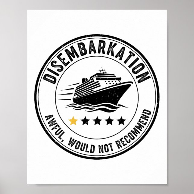 Póster Desembarco - Terrible No Recomiendo 3  (Frente)