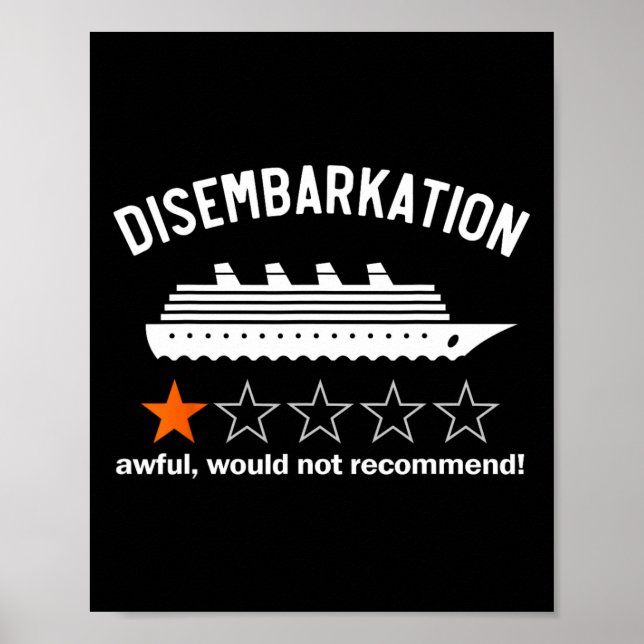 Póster Desembarco Triste No Recomendaría (Frente)