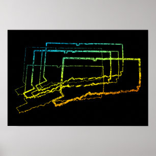 Póster desenfoque de frío de conexión