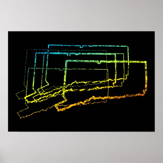 Póster desenfoque de frío de conexión (Frente)