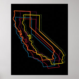 Póster desenfoque del orgullo de california