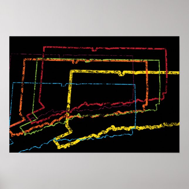 Póster desenfoque del orgullo de conexión (Frente)