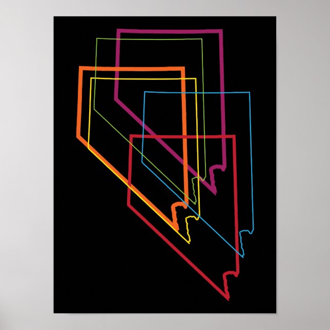 Póster desenfoque del orgullo de nevada (Frente)