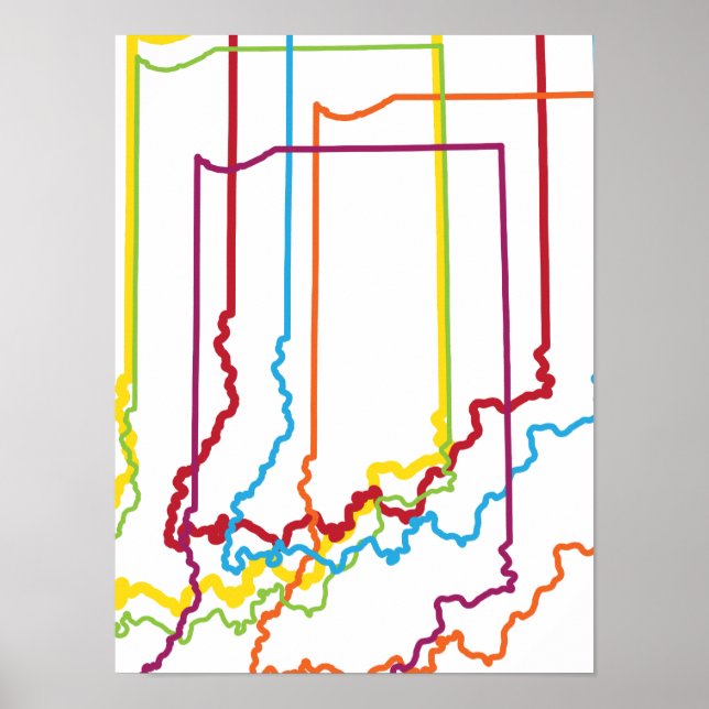 Póster desenfoque del orgullo indio (Frente)