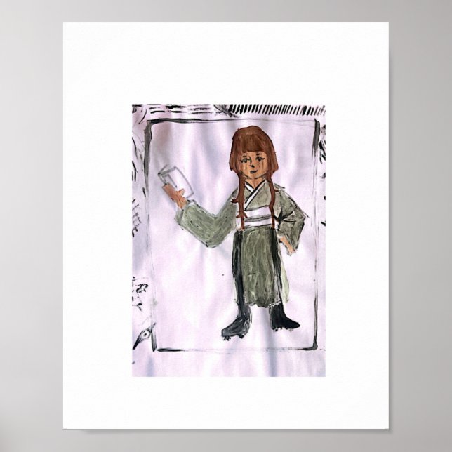 Póster Desenho, Arte, criativo, imaginação. (Frente)
