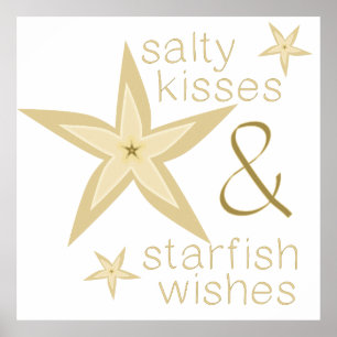 Póster Deseos Starfish de Besos Salados