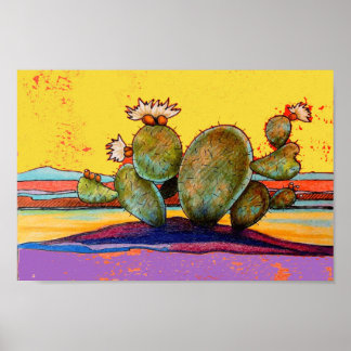 Póster Desert Cactus