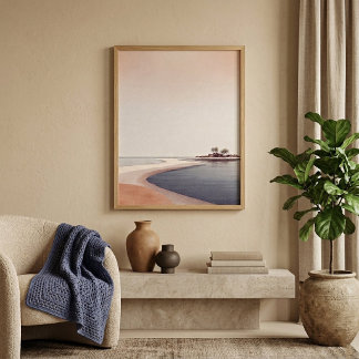 Póster Desert River Wall Art for Living Room Decor