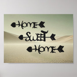 Póster Desert Serenity – Home Sweet Home in the Sand Dune