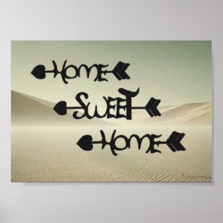 Póster Desert Serenity – Home Sweet Home in the Sand Dune