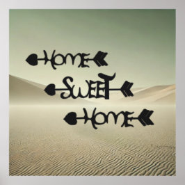 Póster Desert Serenity – Home Sweet Home in the Sand Dune