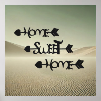 Póster Desert Serenity – Home Sweet Home in the Sand Dune