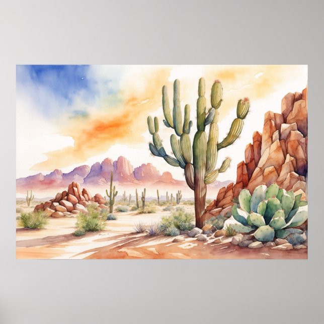 Póster Desert Sunset (Frente)