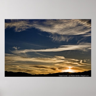 Póster 'Desert Sunset' - por Andrew Gettler