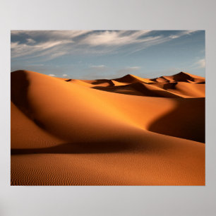Póster Deserts Erg Chebbi Dunes Morocco