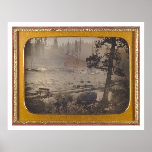 Póster Desfiladeros en la Llanura Grizzly, El Dorado Co.  (Frente)