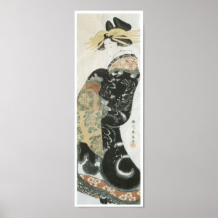 Póster Desfilando Cortesan, Shunsen, 1810