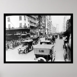 Póster Desfile auto de Pascua en New York City 1920