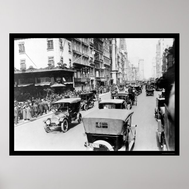 Póster Desfile automovilístico de Pascua en la ciudad de  (Frente)