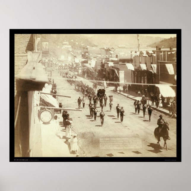 Póster Desfile de celebración de Deadwood Gold Silver SD  (Frente)