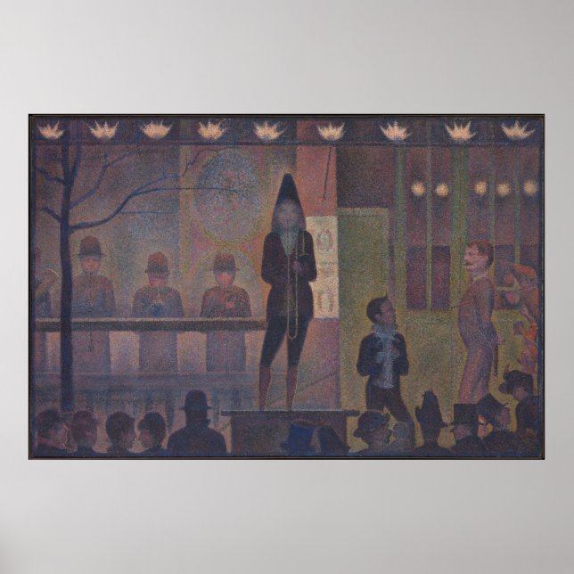 Póster Desfile de circo por Georges Seurat (Frente)