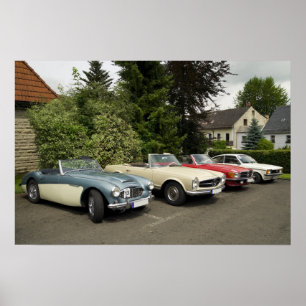 Póster Desfile de coche antiguo