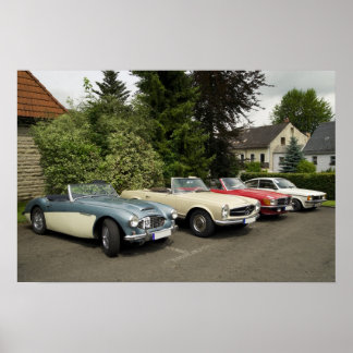 Póster Desfile de coche antiguo