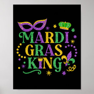 Póster Desfile de diversiones Mardi Gras King Cos de Carn