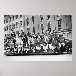 Póster Desfile de Preparación para la Primera Guerra Mund
