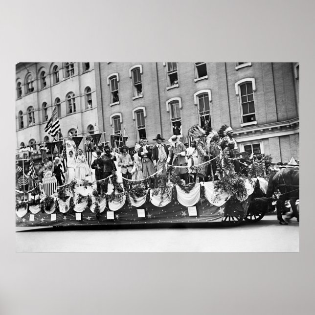 Póster Desfile de Preparación para la Primera Guerra Mund (Frente)