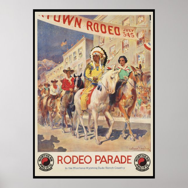 Póster Desfile de rodeo (Frente)