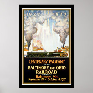Póster Desfile del centenario del ferrocarril de