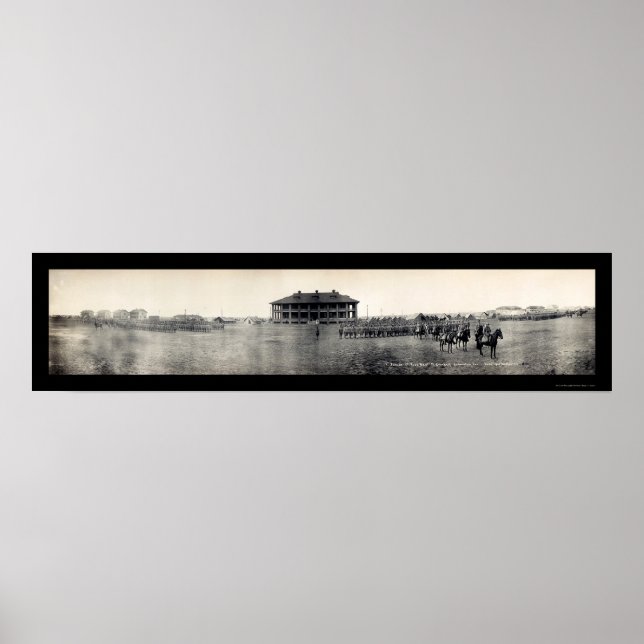 Póster Desfile del Ejército Galveston 1911 (Frente)