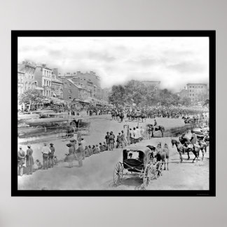 Póster Desfile en la Avenida Pennsylvania, Washington, DC