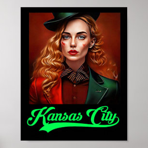 Póster Desfile Irlandés de Kansas City Barbacoa de Cervez
