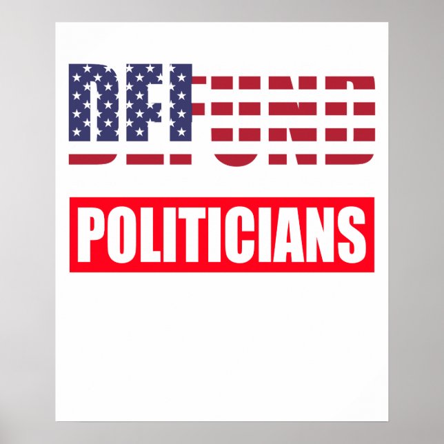 Póster Desfinanciar Políticos (Frente)