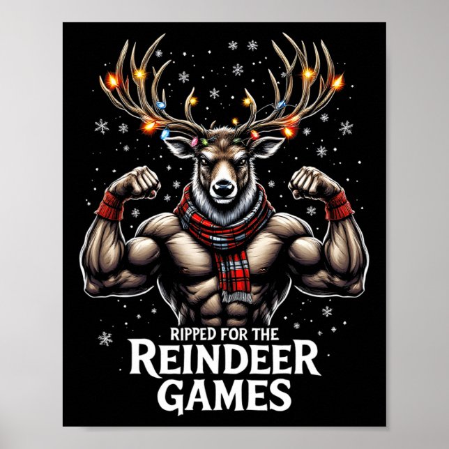 Póster Desgarrado Para Los Juegos Divertidos Navidades Gy (Frente)