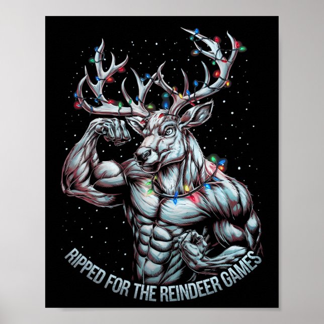 Póster Desgarrado Para Los Juegos Divertidos Navidades Gy (Frente)