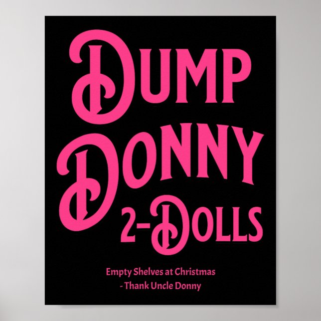 Póster Deshazte de Donny 2 Muñecas Dos Muñecas Aranceles  (Frente)