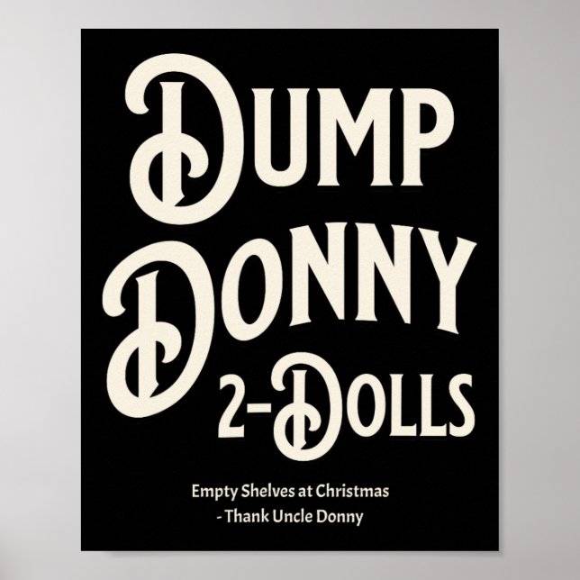 Póster Deshazte de Donny 2 Muñecas Dos Muñecas Aranceles  (Frente)