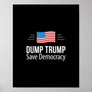 Póster Deshazte de Trump - Salva la Democracia - 